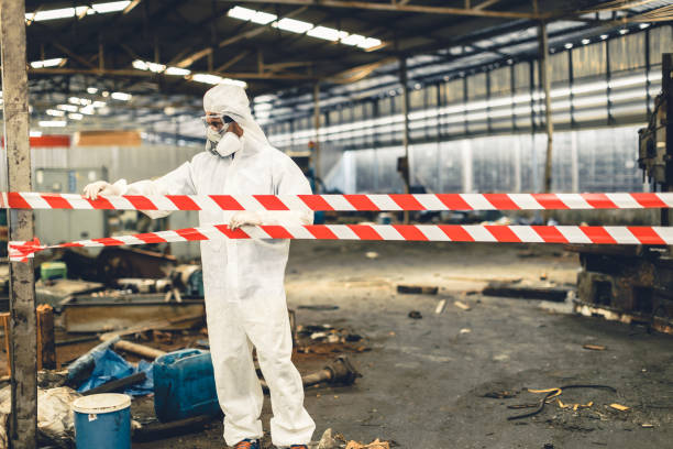 Professional Biohazard technician working in Westlake Village, CA